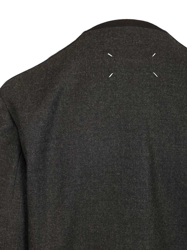 Maison Margiela Minimal Wool Jacket Jackets - Grey | 79de3e5d954968634888e594bfd287b478e6878a