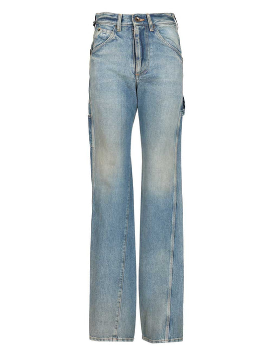 Straight Leg Jeans Blue