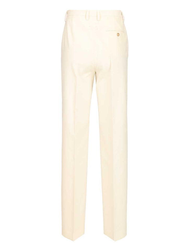 Mm6 Maison Margiela Tapered Leg Trousers - Beige | d39858289972e5bae7490161bafc7974b1f51663