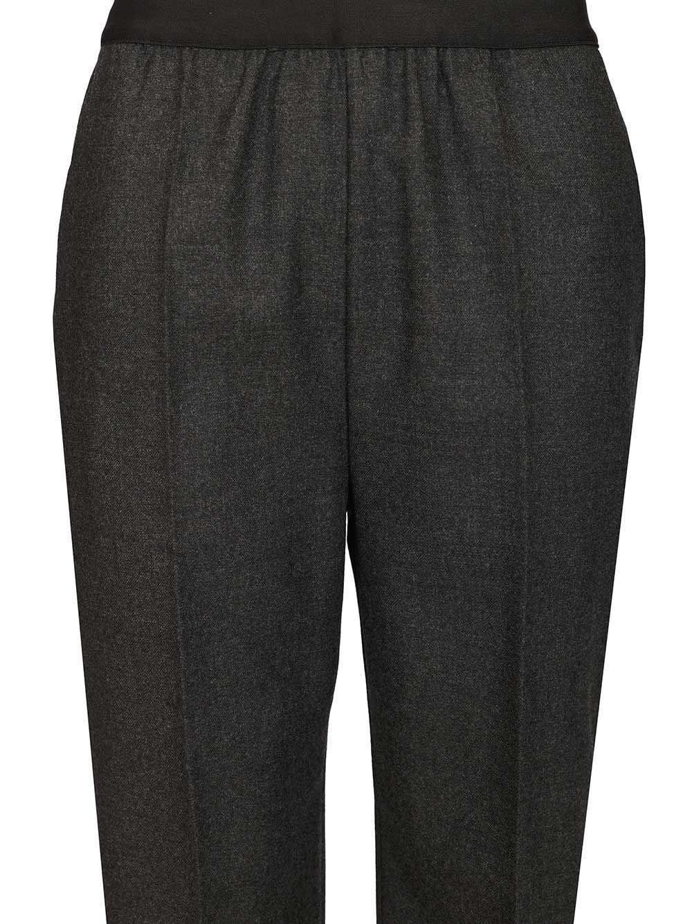 Maison Margiela Straight Wool Trousers - Grey | 7c1cc4ea91e1fcb2b17cd4eb26f951ab18b6efb3