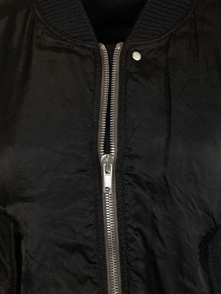 Rick Owens Secchia Flight Bomber Jacket Jackets - Black | cac9da776aa60c33a7e969db03ed776f8c6a911a