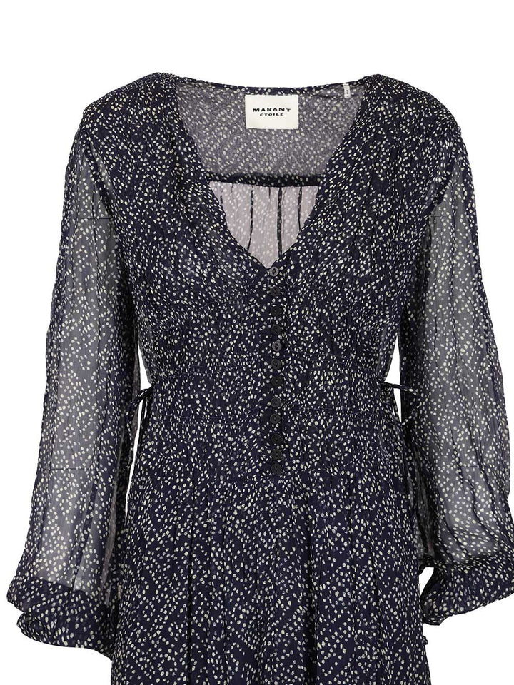 Marant Etoile Briane Long Dress Dresses - Blue | f366ba97659642cf23dde1d12bd51dd2f129cfc1