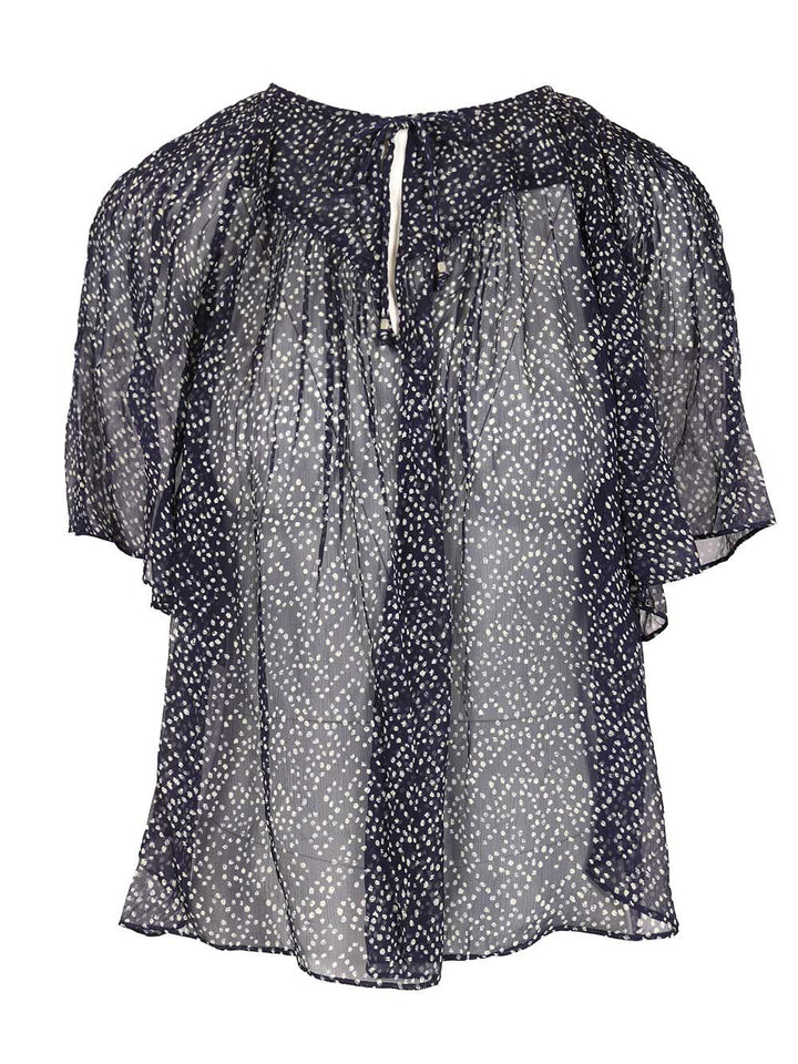 Marant Etoile Neslya Top T-Shirt - Blue | e9cfa6a52bf0b95e203235807e844f080af7bb3c