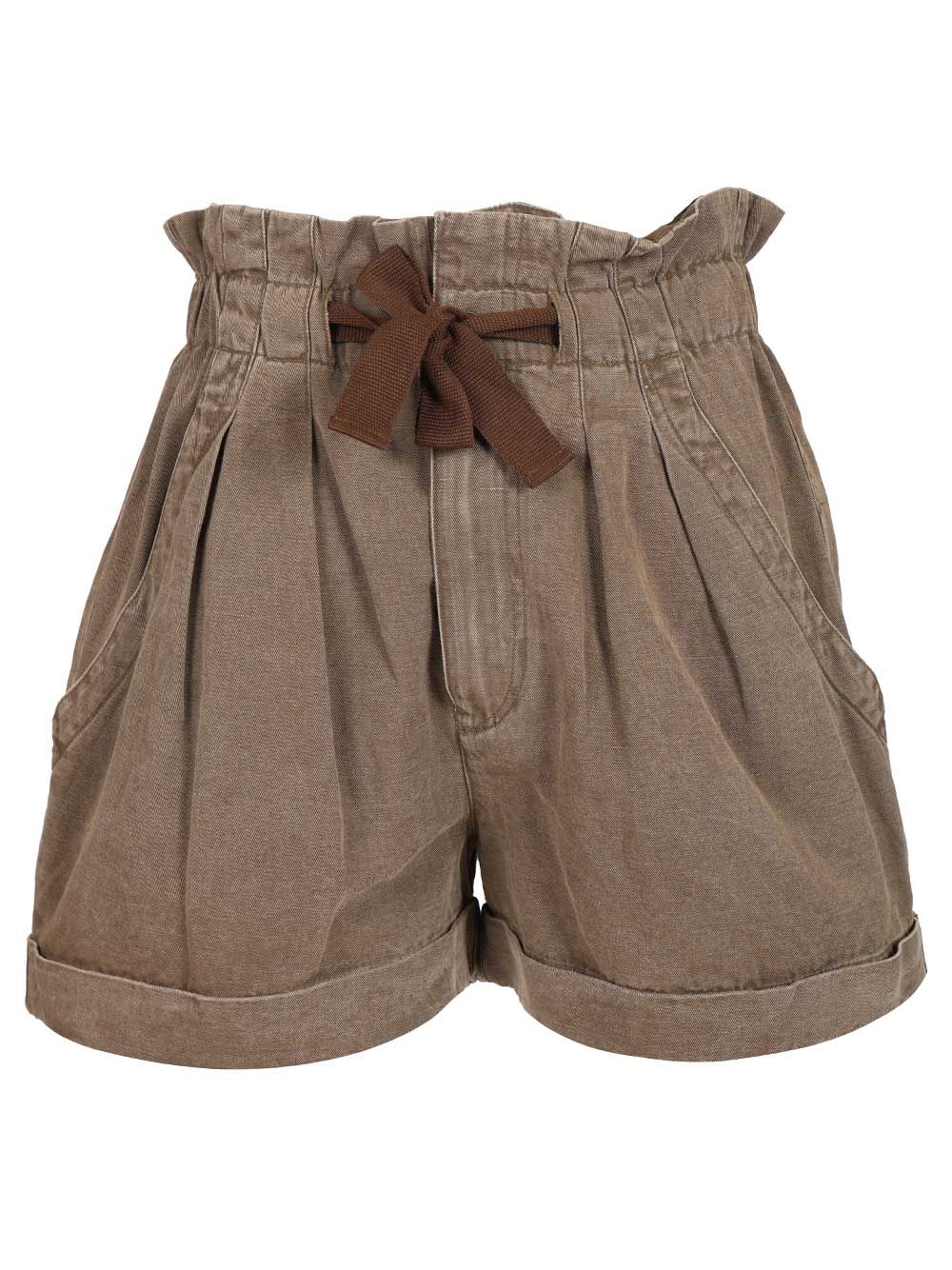 Marant Etoile Nirma Shorts Trousers - Brown | 4bb62ec7b724d2bfdcf2fe25774760d52a44a0d2