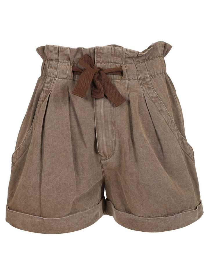 Marant Etoile Nirma Shorts Trousers - Brown | 4bb62ec7b724d2bfdcf2fe25774760d52a44a0d2
