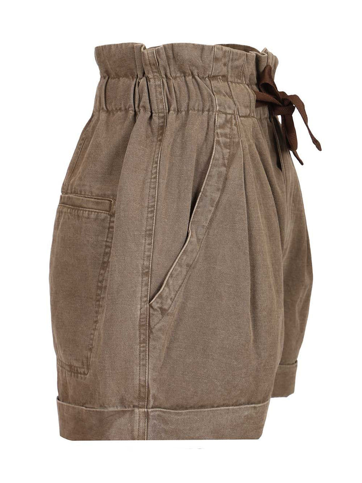 Marant Etoile Nirma Shorts Trousers - Brown | 191e45766f6c216b64ec1c778a985d6996d43eec
