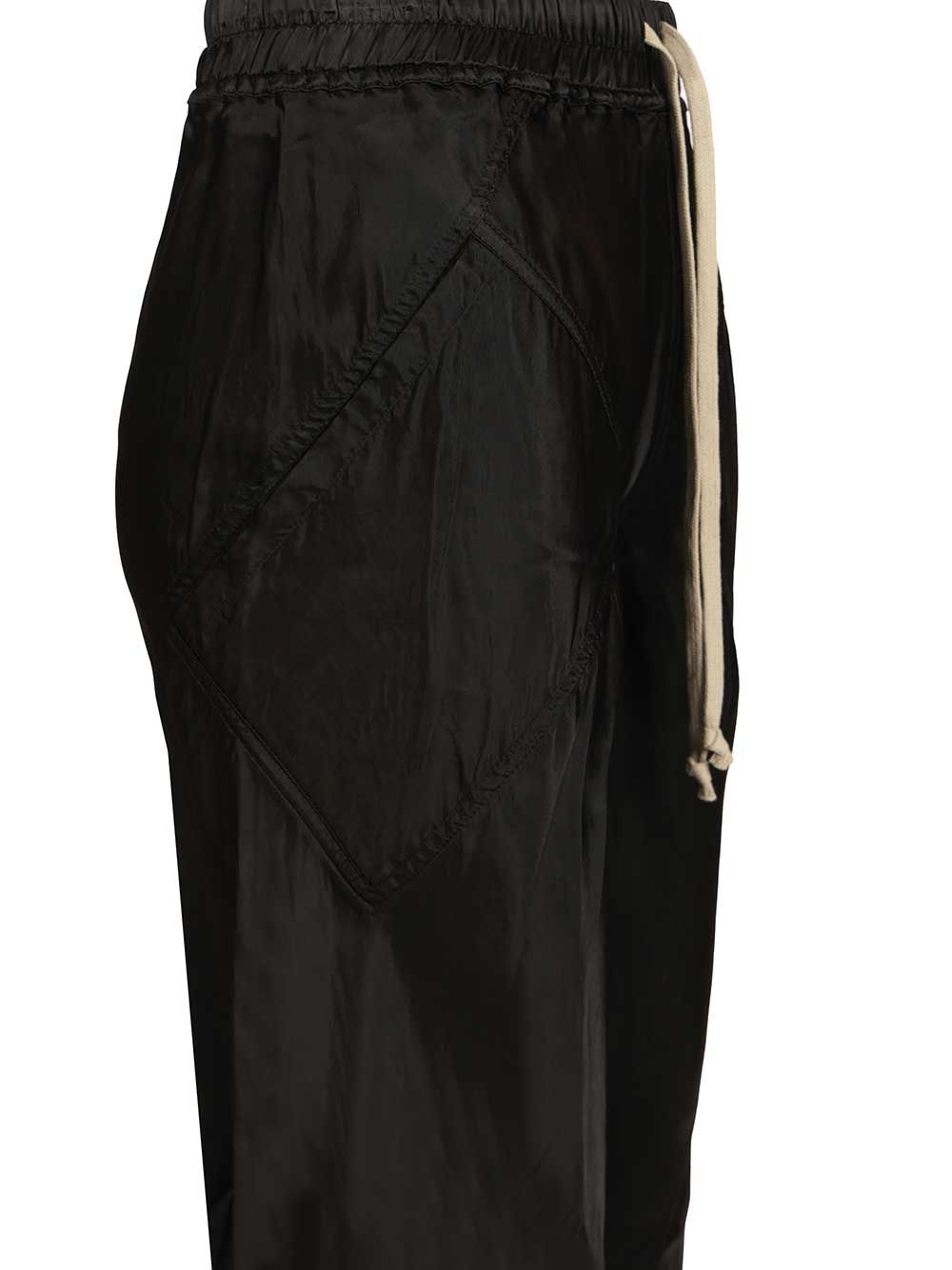 Rick Owens Wide Leg  With A Glossy Finish Trousers - Black | 5a5930b03d32b70cee4049b36201eb965a0fc6ab