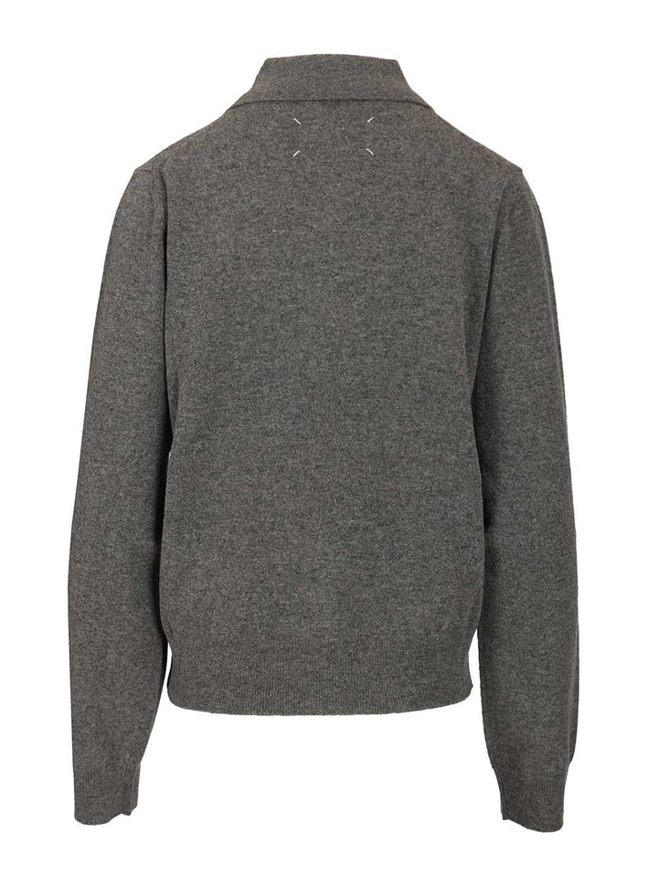 Maison Margiela Wool Polo shirt - Grey | c3a9b5245fe60922e42e282047cc13ffcb05c133