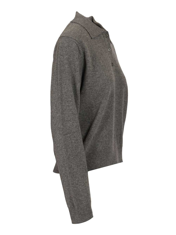 Maison Margiela Wool Polo shirt - Grey | 1b25fdbd761c256fa508805c8eea7a5ed3d66db3