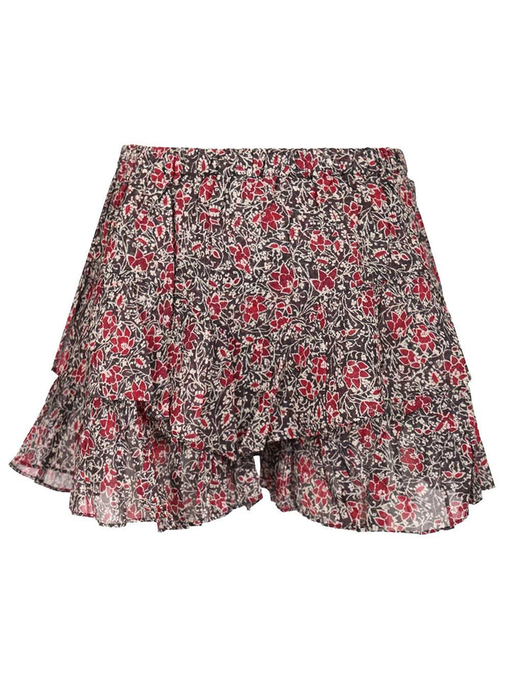 Marant Etoile Jocadia Shorts In Organic Cotton Voile Skirts - Violet | 89bfd3f8197ae8948ee42ce9b9cc31c81339f1c1