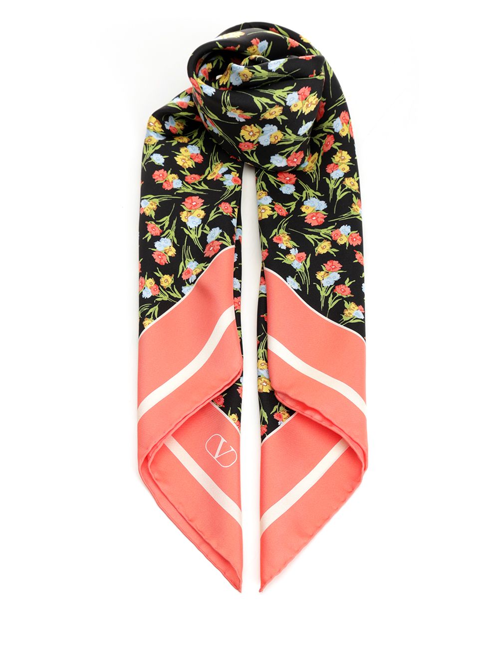 Valentino Garavani Silk Scarf Apres L'hivier Scarves And Foulards - Multicolor | 857e18b20cabeafbf2b17b71139efea282345cc0
