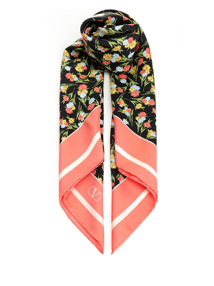 Valentino Garavani Silk Scarf Apres L'hivier Scarves And Foulards - Multicolor | 857e18b20cabeafbf2b17b71139efea282345cc0