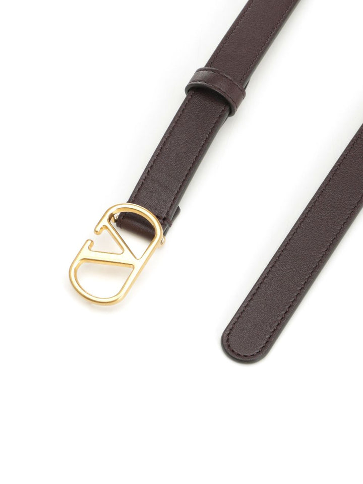 Valentino Garavani Vlogo Signature Belt Belts - Brown | 709087d50e4f7b4e302bdbb22694af23bf56af8c