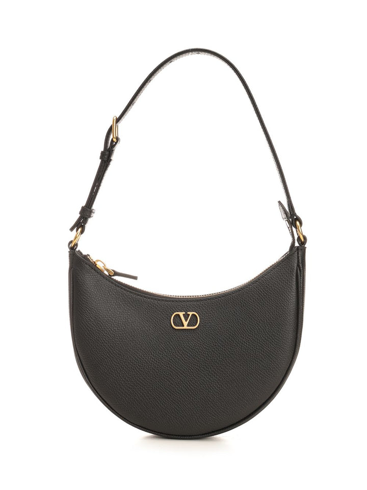 Valentino Garavani Vlogo Mini Hobo Bag Shoulder Bags - Black | 9731b780f3c580aeaa24fe80b230cd88c22e5297