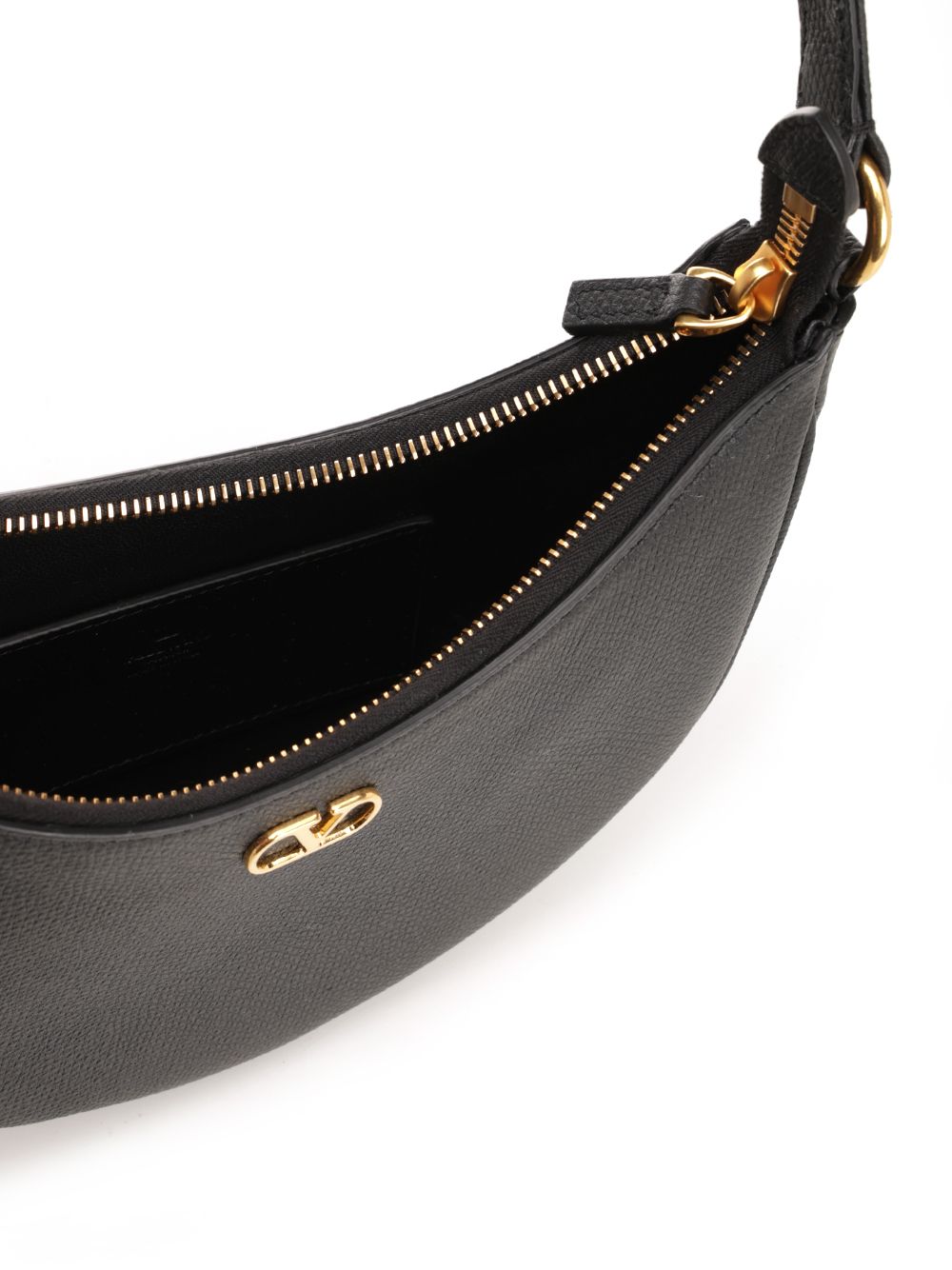 Valentino Garavani Vlogo Mini Hobo Bag Shoulder Bags - Black | 33e3ac23933433aa615df6c432676d820c8269b6