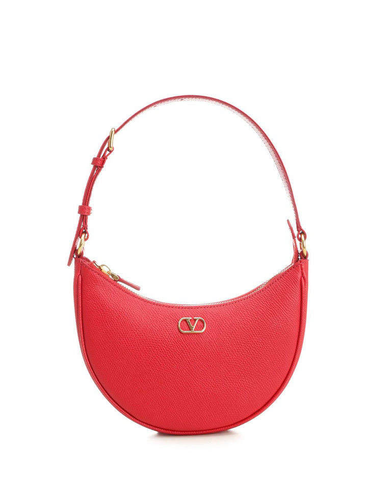 Valentino Garavani Vlogo Mini Hobo Bag Shoulder Bags - Red | ec726e3b0c28dc9d6201f8b4445b867294bfb68f