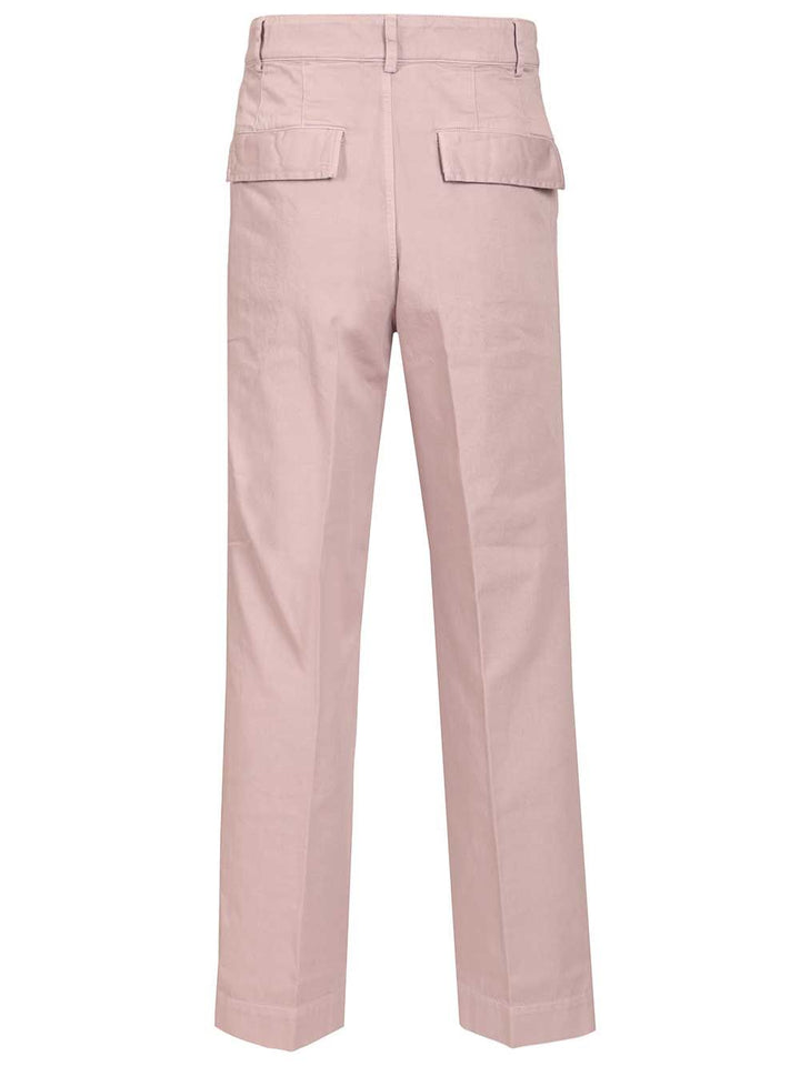 Dries Van Noten Otton Twill Trousers - Rose | 4be5ec37280dec09c4f71bb3e79e2dd4a437aeed