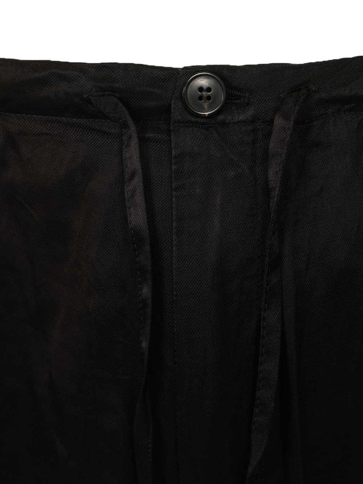 Dries Van Noten 01780-Penny Long 3277 M.W.Pants Trousers - Black | 183cd5f3db6d190ff060547ed68d13ee2b9bef26