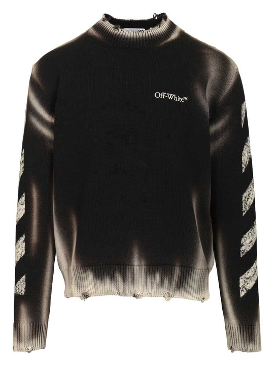 Diag Arr Corrosion Knitwear Black