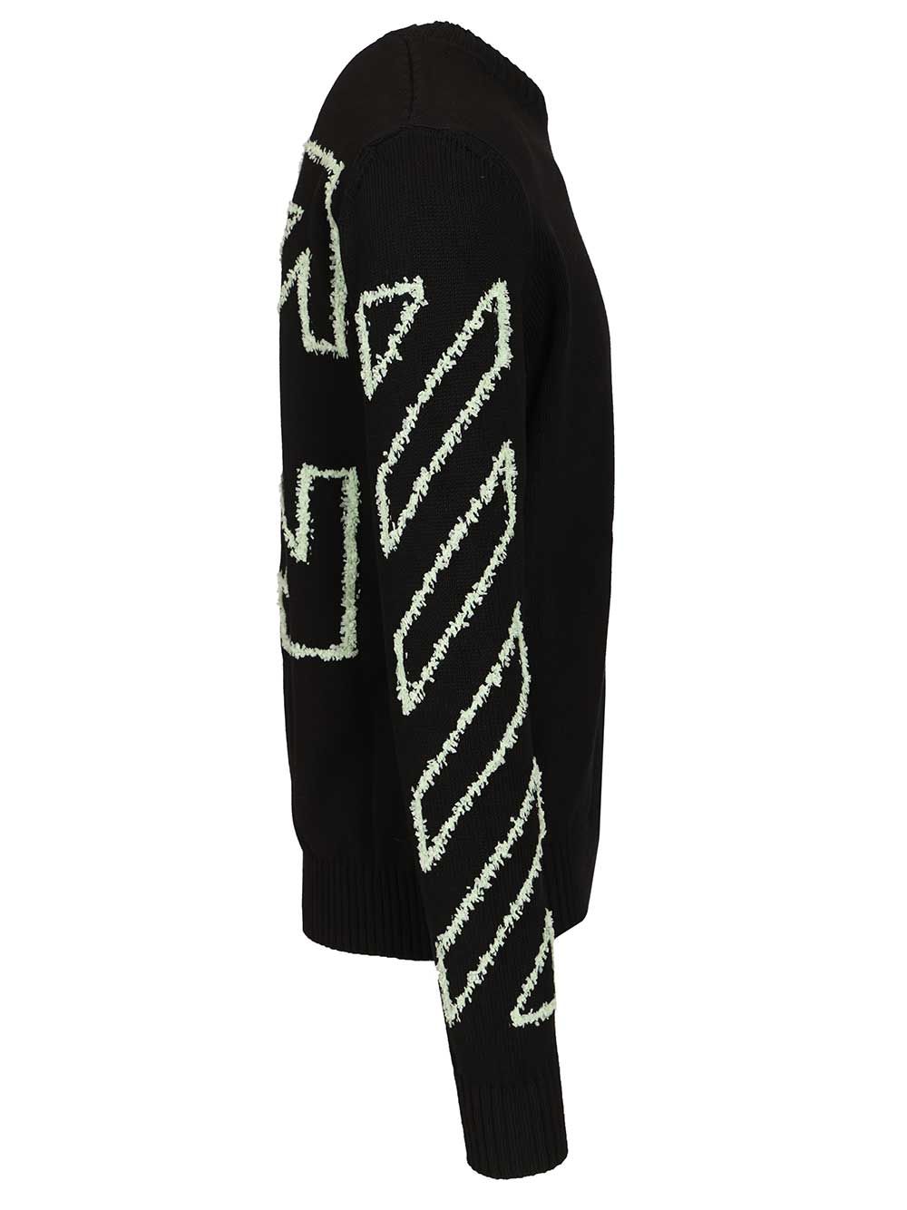 Off-White Arrow Embroidery Sweater Knitwear - Black | 428b5dc39917c1a043b4c39cce41044a86d8134d