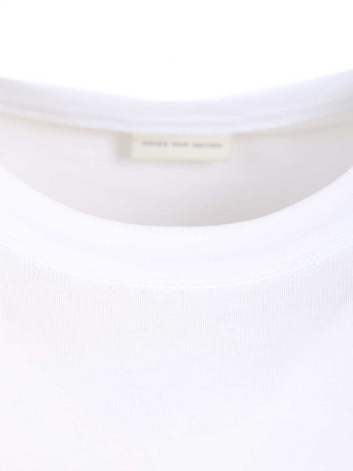 Dries Van Noten Cotton T-Shirt - White | 6f42d3c6a069d49400f226acdf6d58001fa5ce55