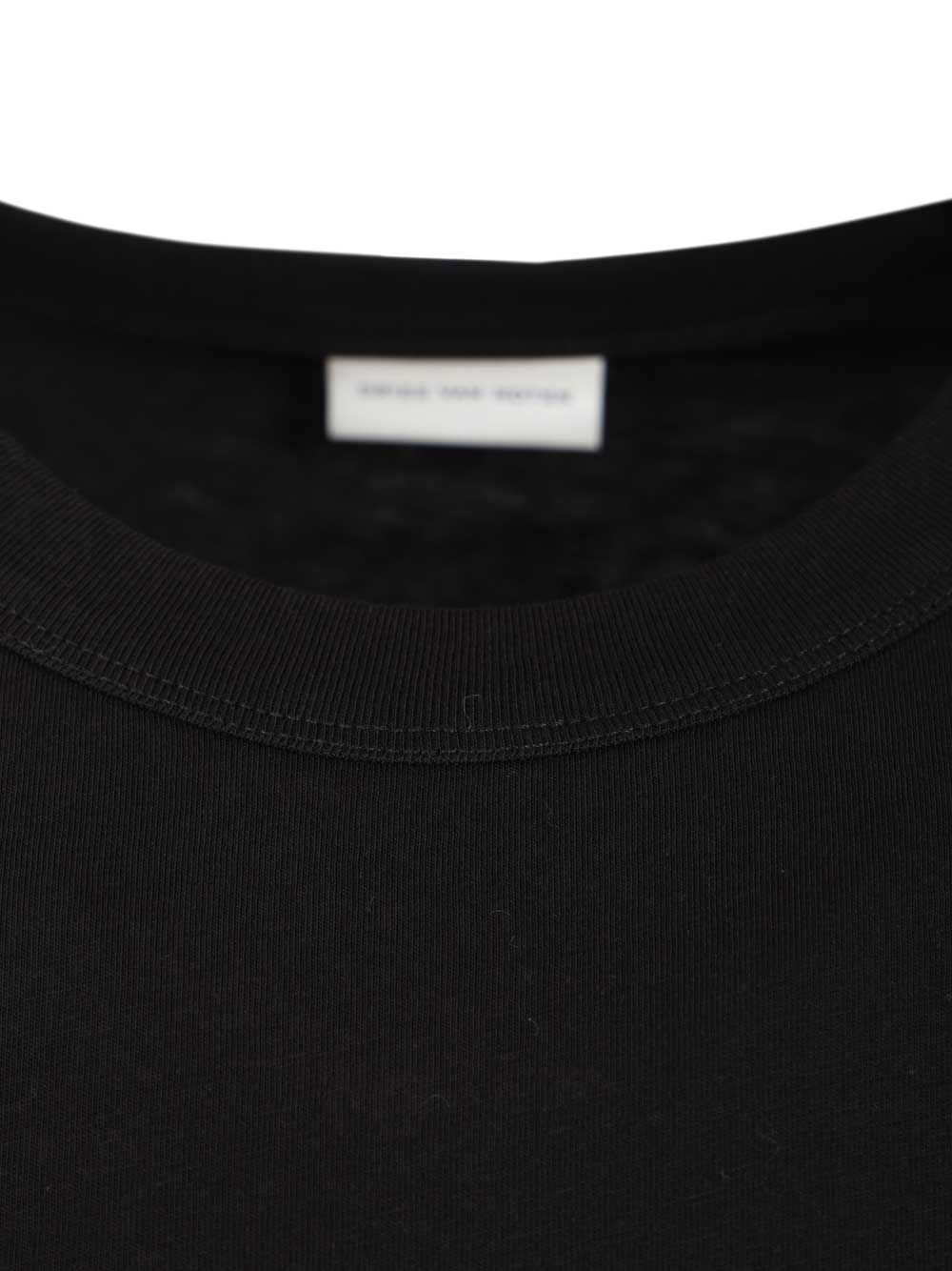 Dries Van Noten Cotton T-Shirt - Black | d1a7018984884877d7ed7fe40f015e2d7ed4d873