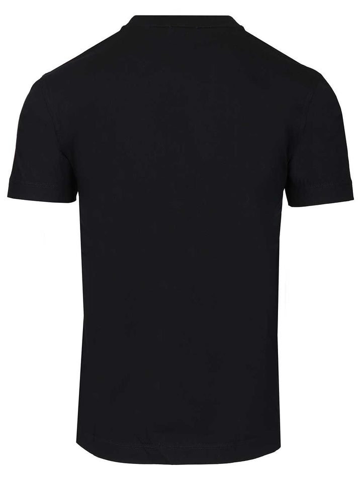 Burberry Cotton  With Check Trim T-Shirt - Blue | 7cf0483ef9870901e6daa85f523a96d649364c53