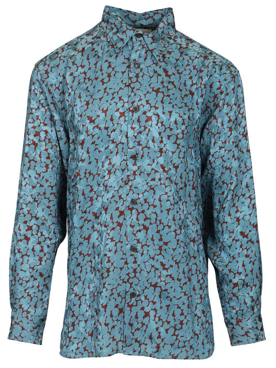 Shiny Satin Shirt Shirts Multicolor