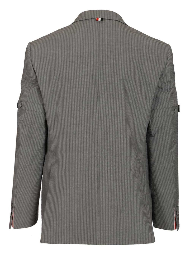 Thom Browne Blazer Jackets - Grey | 9b30f5997a122acf8b25ef6b21e7b67818853e08