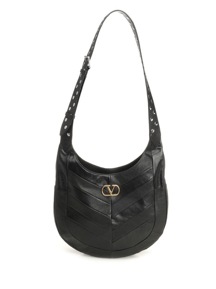 Valentino Garavani Hoboho Shoulder Bags - Black | d11857621517fc9c0a8bfa766ba75354087e9eac