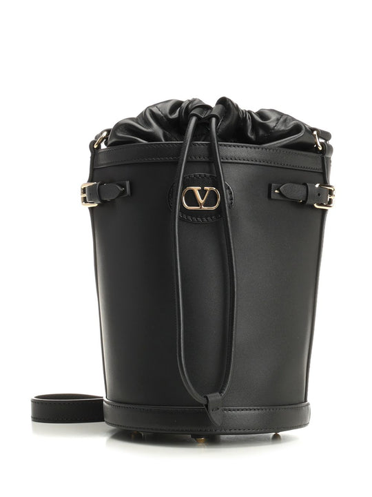 Bucket Bag | Antibes | Vit.Nappato C.T./Vit./L.Gold Logo Crossbody Bags Black