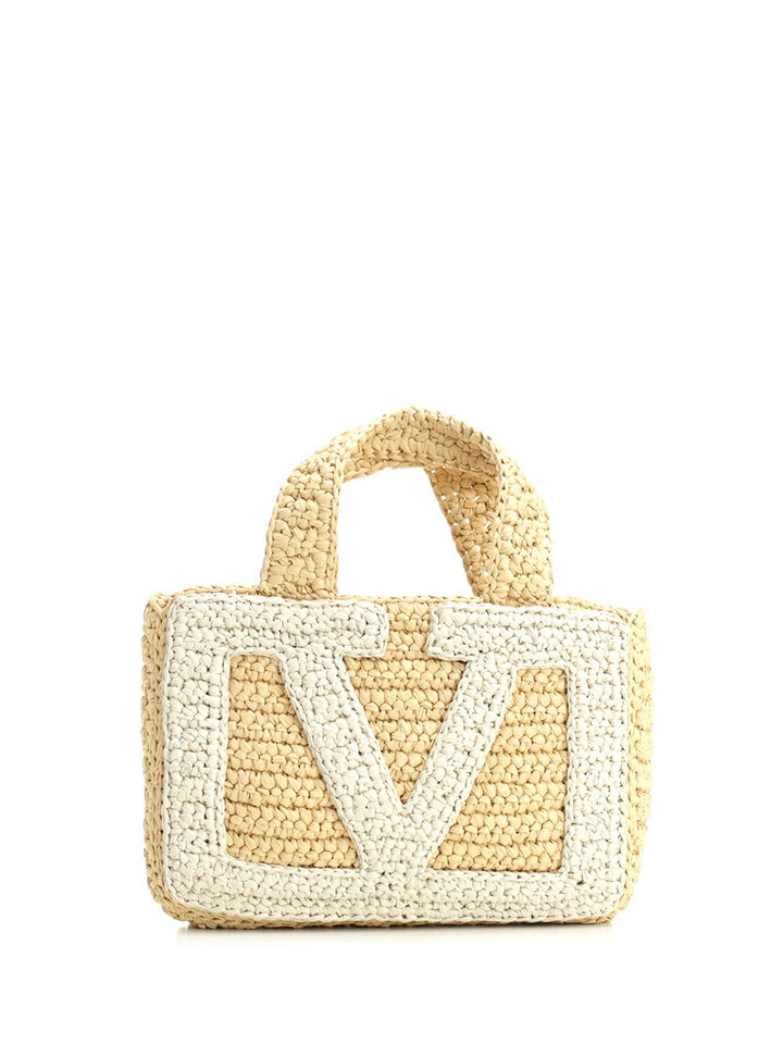 Valentino Garavani Small Shopping Bag Handbags - Beige | f93182c3d17027dbb1d0d201ca06e4d5433740af