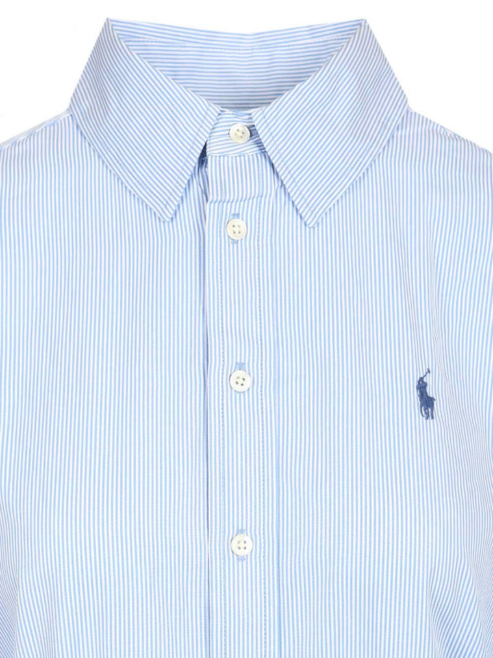 Polo Ralph Lauren Shirt Dress With Belt Dresses - Light blue | a899516e81f8a2189dc060aef4de4ecc8f507344