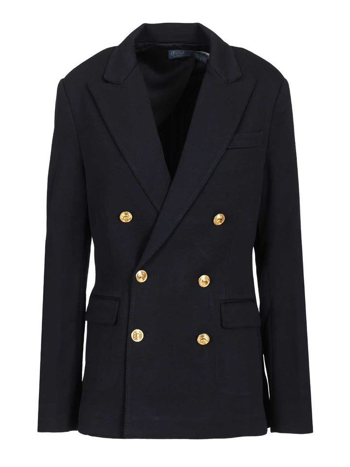 Polo Ralph Lauren Db Knt Blzr-Blazer Jackets - Blue | 072b778b2e2e1e4721a6548ccd707ef5804fba45