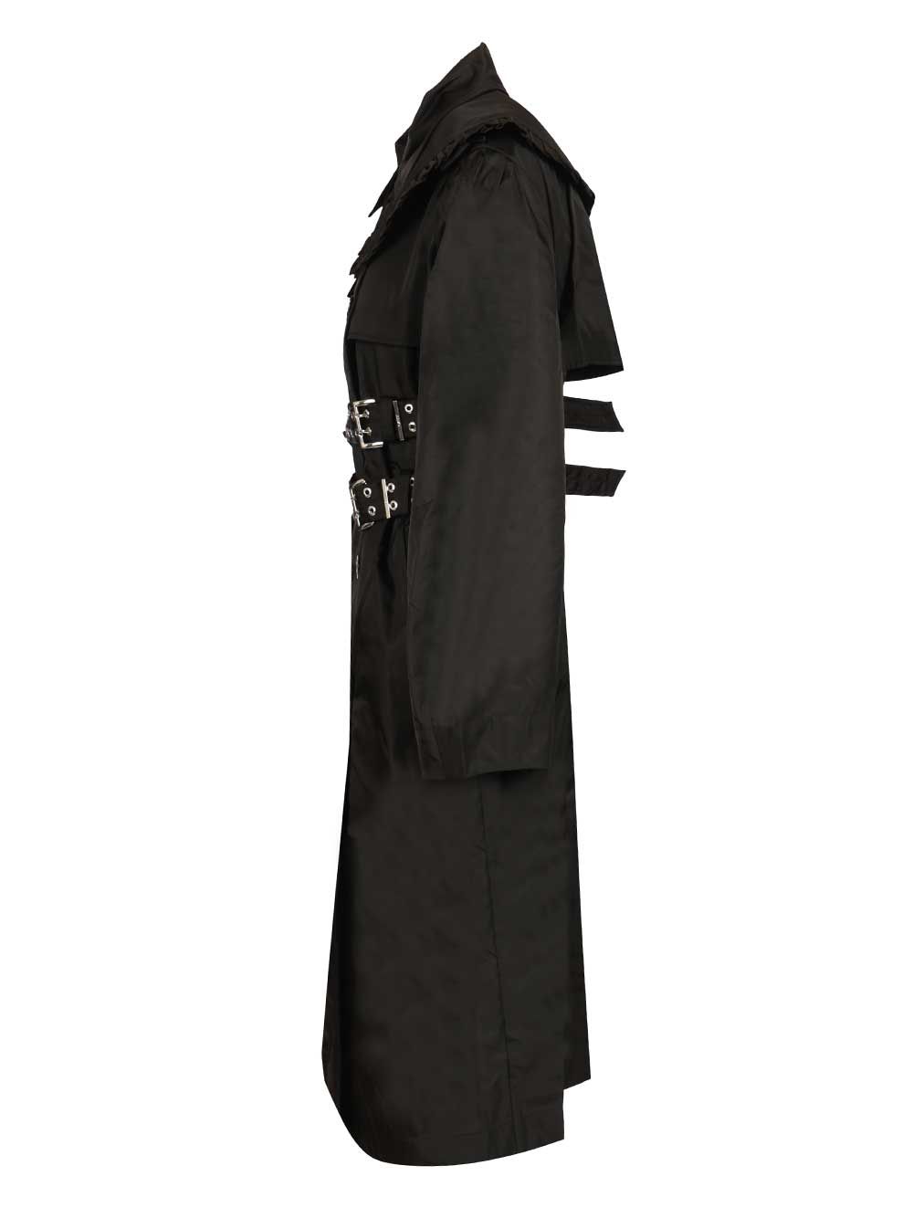 Ganni Duchesse Nylon Trenchcoat Coats - Black | b9752d17a415d02f10b03b69bf84d1063bd5b3ee