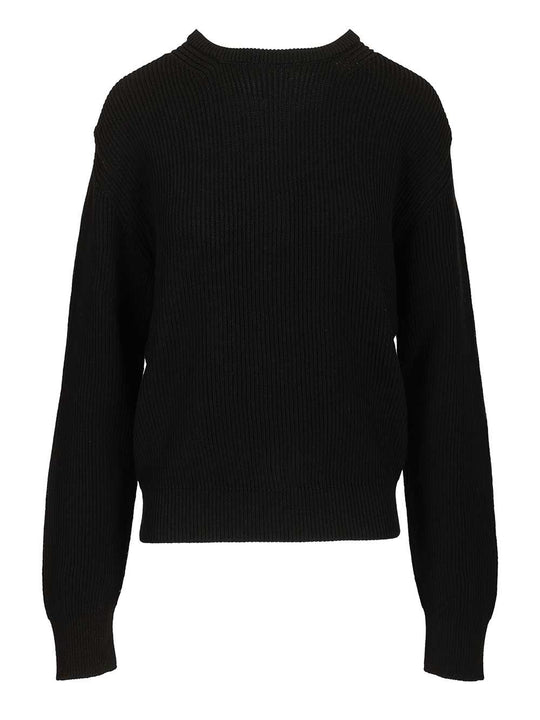 Al Pull Crewneck Knit Knitwear Black