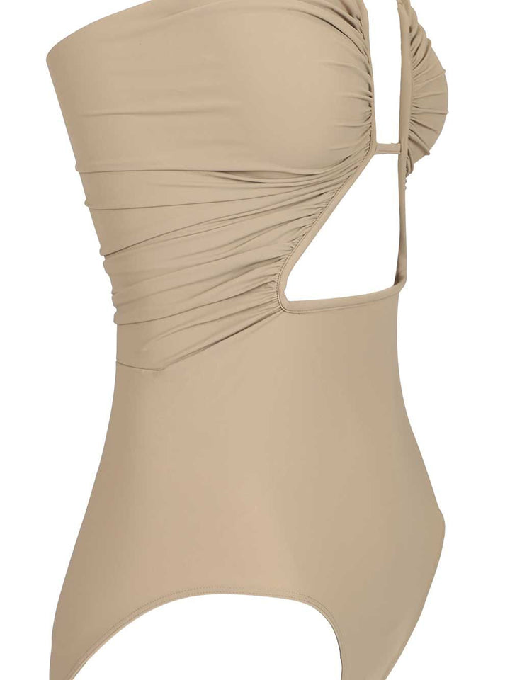 Rick Owens Prong One-Piece Swimsuit With Cut-Out Swimwear - Beige | 860000b6362f4a3467d28d8a9d84ef4d95538602