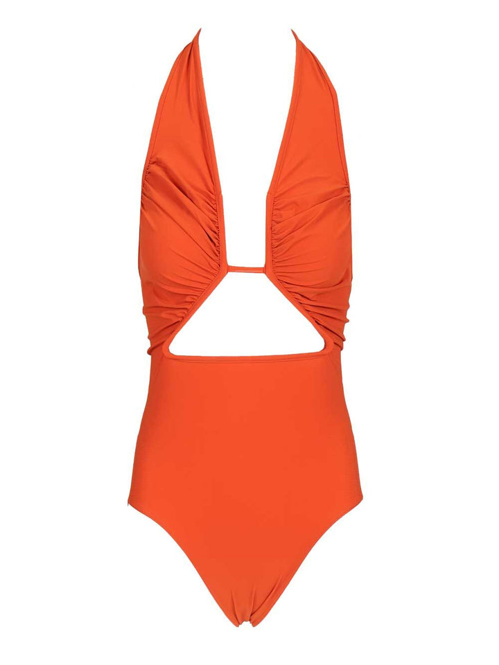 Rick Owens Halter Prong One-Piece Swimsuit Swimwear - Orange | 11078f0933d32097d51da20341efba899a9cadfb