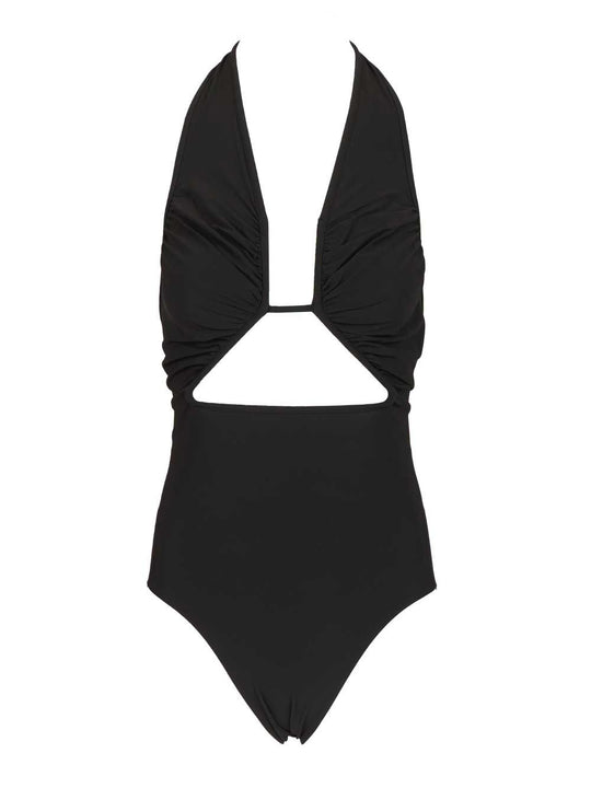 Halter Prong Bather Swimwear Black
