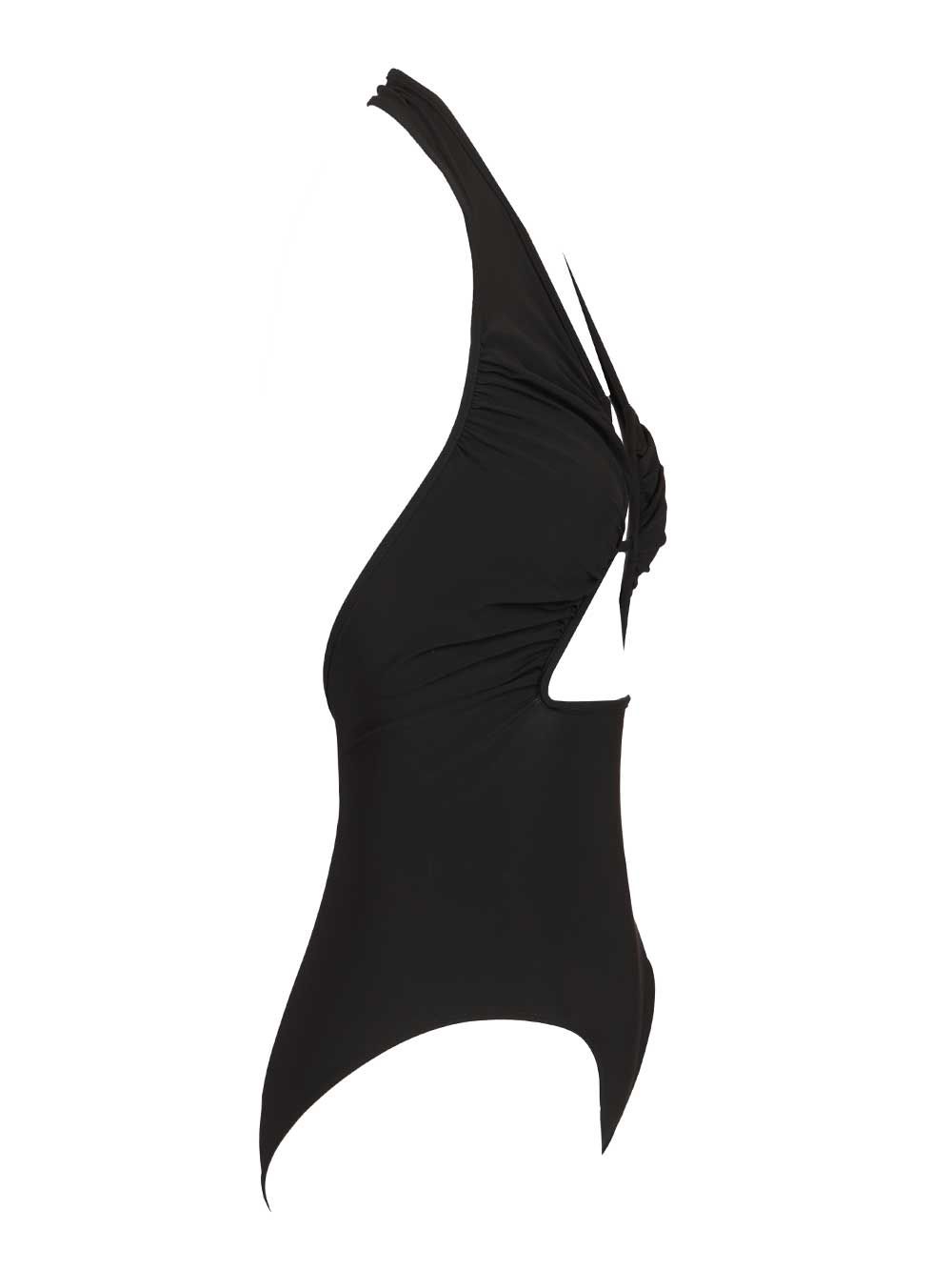 Rick Owens Halter Prong One-Piece Swimsuit Swimwear - Black | ab4f6c93658d068d89c62aaac6057d967bad3bb7