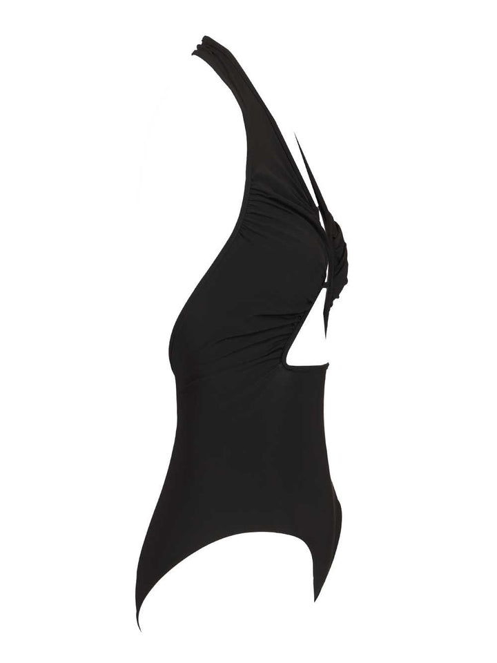 Rick Owens Halter Prong One-Piece Swimsuit Swimwear - Black | ab4f6c93658d068d89c62aaac6057d967bad3bb7