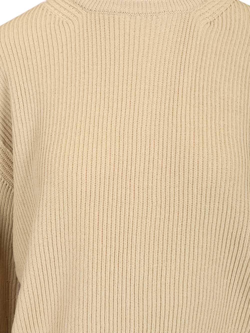 Rick Owens Concordians Al Pull Jersey Knitwear - Beige | 38a92d2faca1b9fe83692a6d08d56e8e479984de