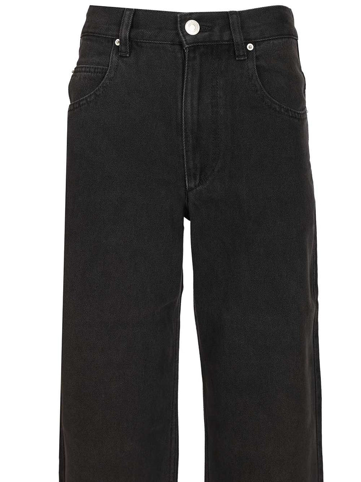 Isabel Marant Jenny 5 Pocket Denim Regular Fit Jeans - Black | 71a400d9a7d634b609188deaf9b69b96827c43d1