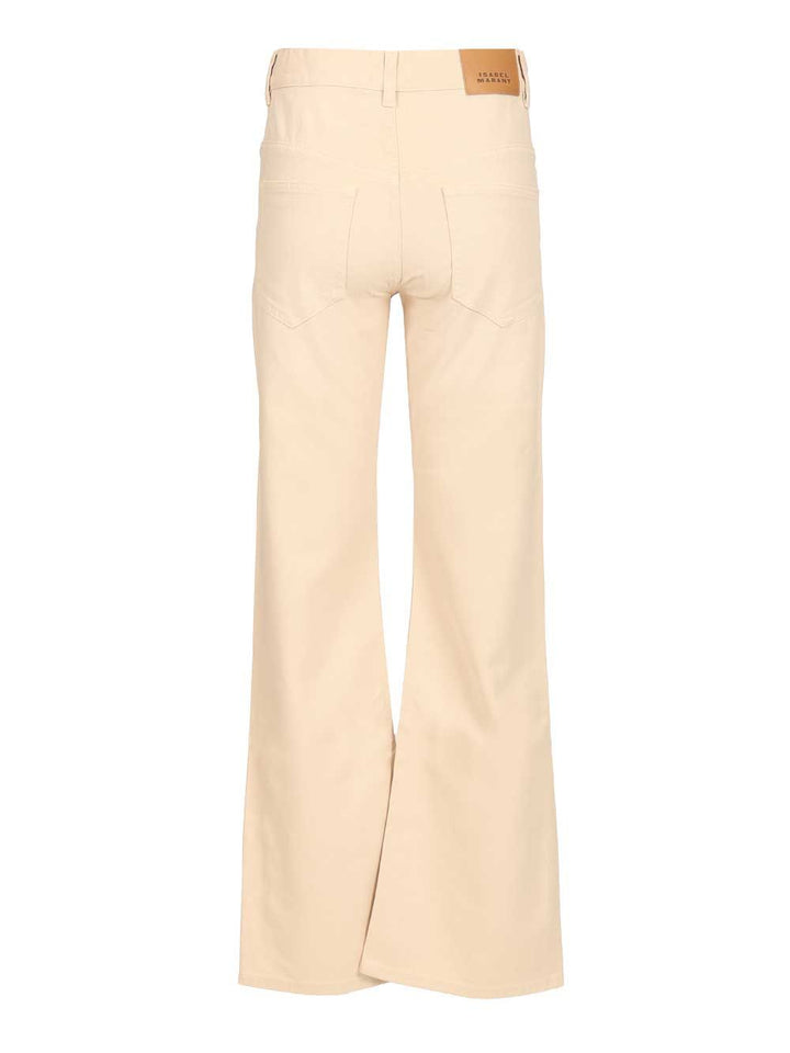 Isabel Marant Belvira 5 Pocket Flare Denim Jeans - Beige | 98f37c0454b9e7b3915736ff23ee864af090e762