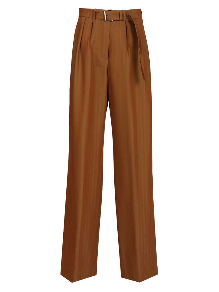 Dries Van Noten Wide-Leg Trousers - Brown | e4e1414ac0601c008f5651f37f071c7ddca412a7
