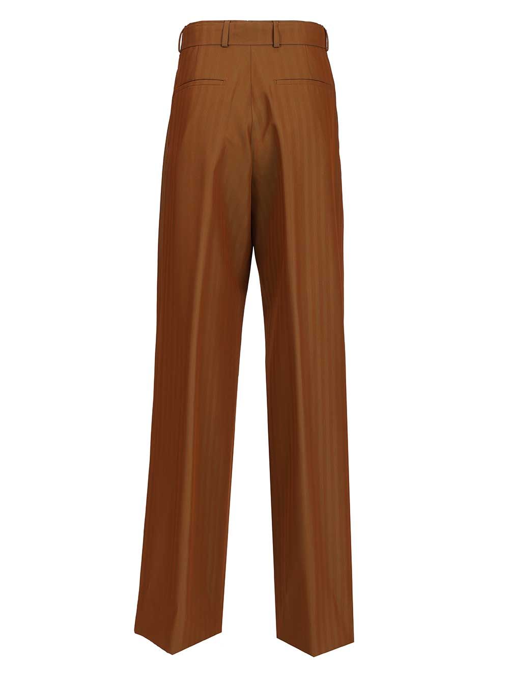 Dries Van Noten Wide-Leg Trousers - Brown | 468b9f33ec3ed285f250208fd8d554d68cd39cb9