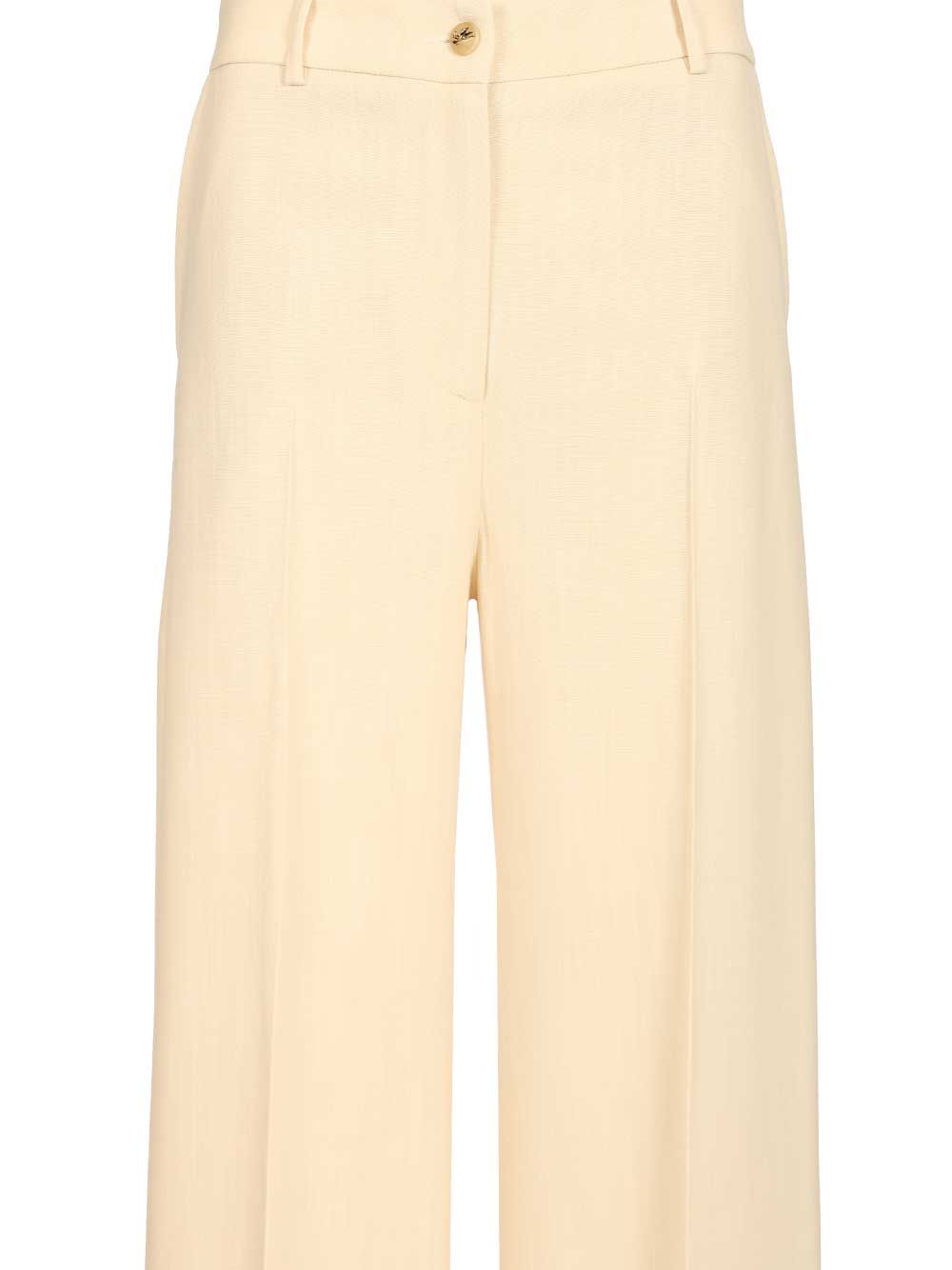 Etro Palazzo Trousers - White | 4b738158cd21a870f67df8b0dfe20dc35559396c