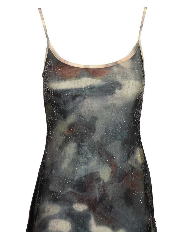 Diesel Sleeveless Mini Dress Dresses - Grey | 01e59176047660aa2da0f5e4b64998260f92c7b3