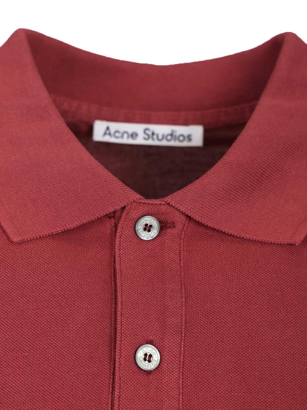 Acne Studios Organic Cotton Polo shirt - Red | 2f8c15af6d9764bb83ff4198ba3dedcd64073bc1