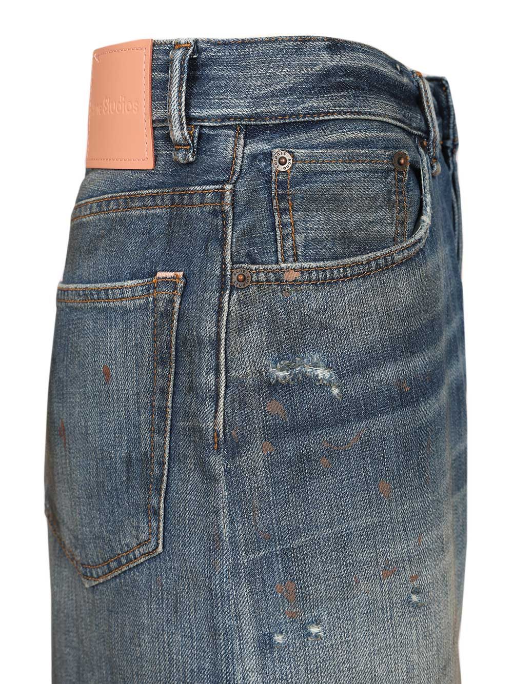 Acne Studios Organic Cotton Denim Shorts Trousers - Blue | 96247939429598868a96e54fb9daf6b216e3d1b2